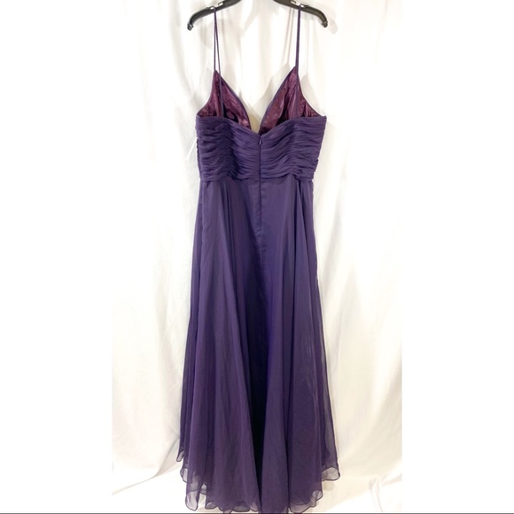 Mac Duggal faux wrap plunge gown - Picture 2 of 7